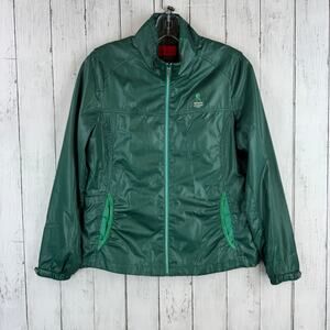 Roberta di Camerino Sport Green Full Zip Windbreaker Jacket Size 90/ US XS/Small